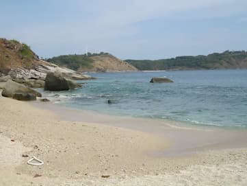 ock formations along the beach at Ao Sane