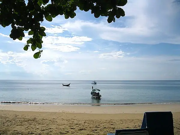 Looking out to sea from Banana Beach, Phuket Banana Beach on Phuket Island