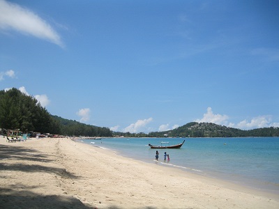 Looking south along Bang Tao Beach, Phuket Looking south along Bang Tao Beach, Phuket