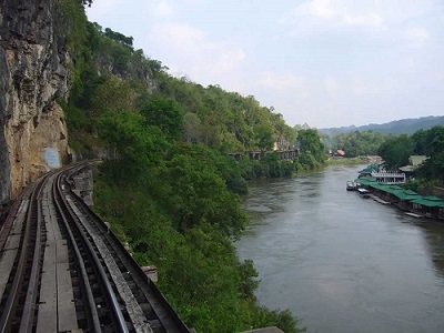 Views of Wang Pho Viaduct and the River Kwai