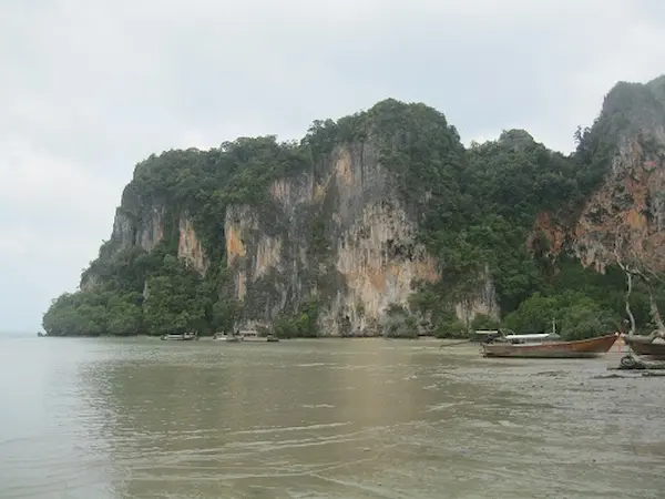 Limestone cliffs at East Railay