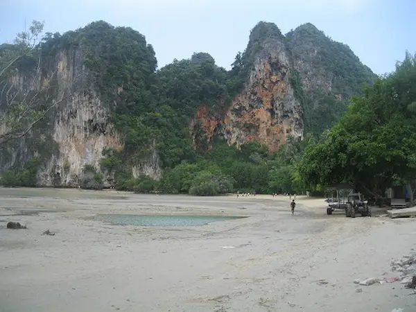 Southern end of East Railay Beach, Krabi.