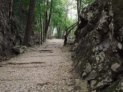 Hellfire Pass cuttings.