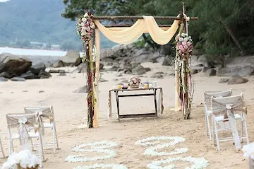 Wedding ideas for a rustic beach wedding near Phuket Island Wedding Gazebo setting