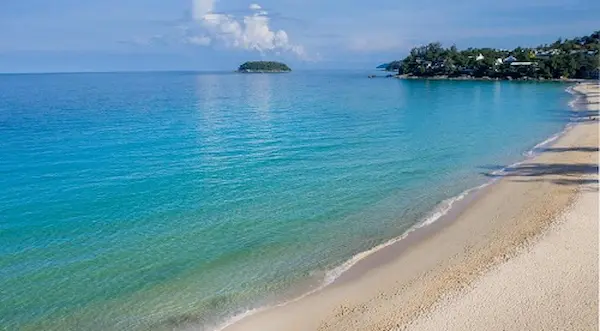 Kata Noi Beach is calm during the high season months View of Kata Noi