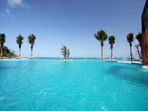 Enjoy a dip at the Katathani Beach Resort swimming pool.