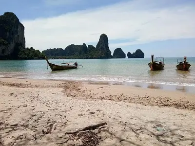 A great spot for rock climbing Tonsai Beach, Krabi