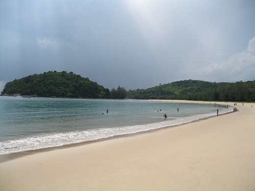 Looking out to Kala Island from Layan beach.