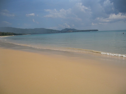 Clear calm waters during the high season at Layan Beach