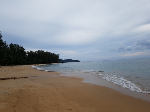 Southern headland at Maikhao Beach, Phuket