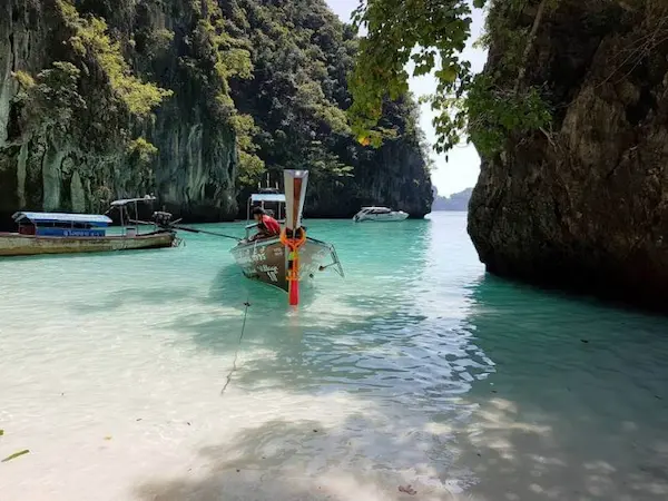 Longtail boats are a great way to explore the Phi Phi Islands Phi Phi Islands