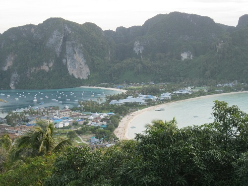 View from the top of Phi Phi Viewpoint