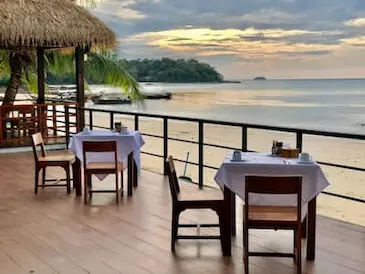 Phi Phi Villa Beachfront Restaurant Stunning views from the Villa restaurant