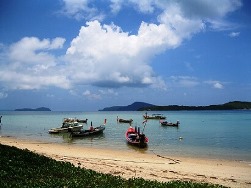Longtail Boats at Rawai Rawai Beach, Phuket