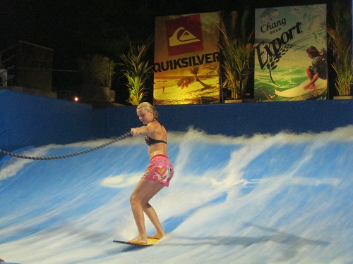 Flow riding is fun for all at Kata Beach, Phuket Flow riding at Kata Beach, Phuket