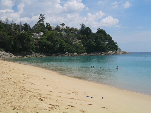 High season at Surin Beach Swimming at Surin Beach