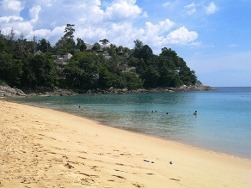 Looking south along the beach at Surin Surin Beach, Phuket