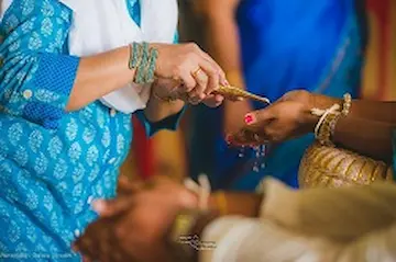 Water Blessing at a Thai wedding in Phuket Water Blessing