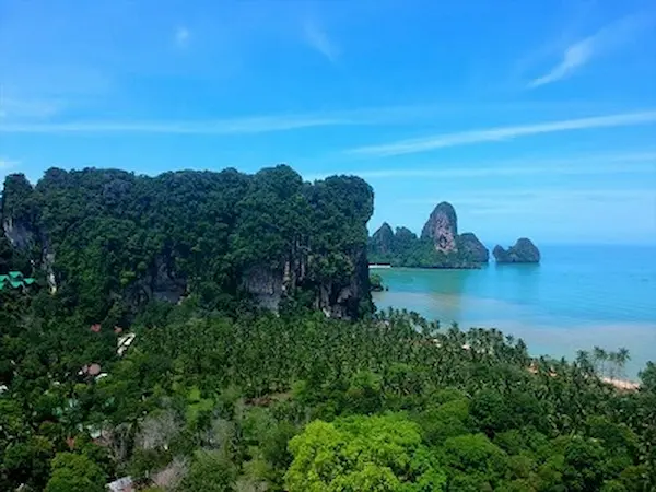 View from Ton Sai Beach Ton Sai Beach, Krabi
