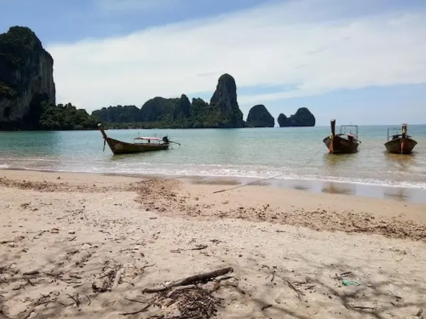 stunning coastal views along the beachfront at Ton Sai Ton Sai Seascape