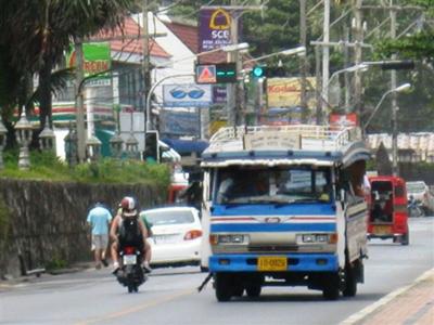 Local Songthaew bus services are one of the cheapest transport options in Phuket