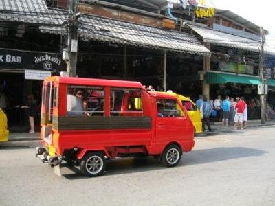 Local Patong Tuk tuk driver always on the look out for their next customer