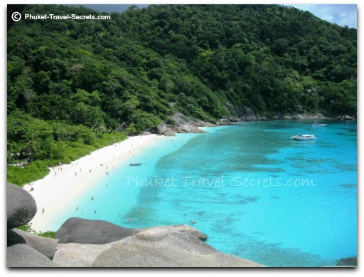 View from the top of Sailing Rock at Koh Similan View from the top of Sailing Rock at Koh Similan