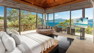 Ocean views from all 4 bedrooms within this villa