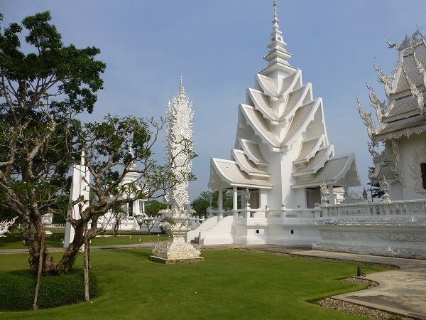 Around the grounds of the White Temple near Chiang Rai Around the grounds of the White Temple near Chiang Rai