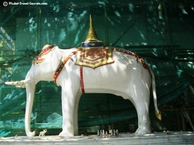 Legendary White Elephant at Wat Phra That Doi Suthep. Legendary White Elephant at Wat Phra That Doi Suthep.