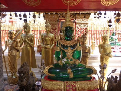 Copy of the Emerald Buddha Statue at Wat Phra That Doi Suthep.