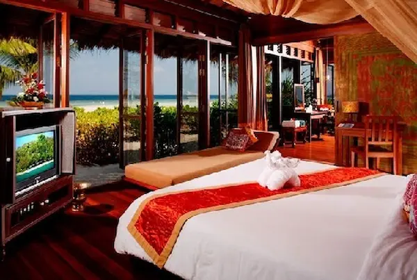 View from inside the Beachfront Suites Beachfront Suites at Zeavola