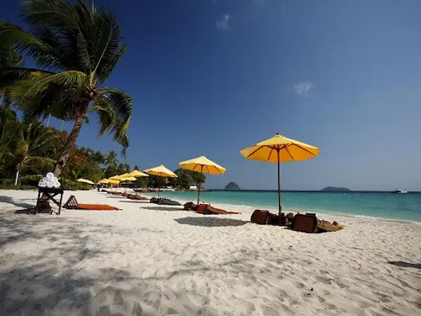 The beachfront at the Zeavola Resort, Phi Phi Island Barefoot Luxury Zeavola Resort Phi Phi island